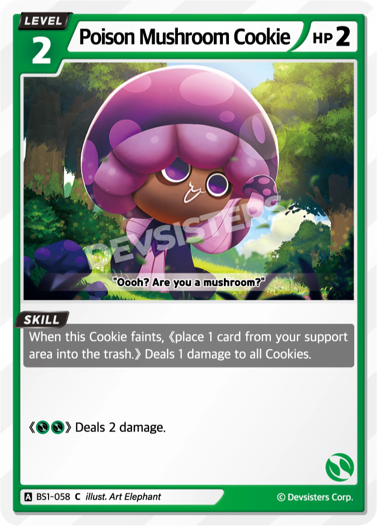 BS1-058 Poison Mushroom Cookie