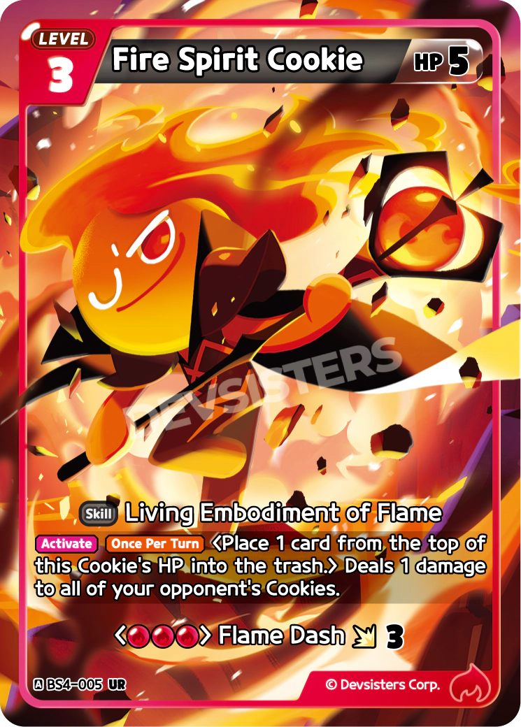 BS4-005 Fire Spirit Cookie