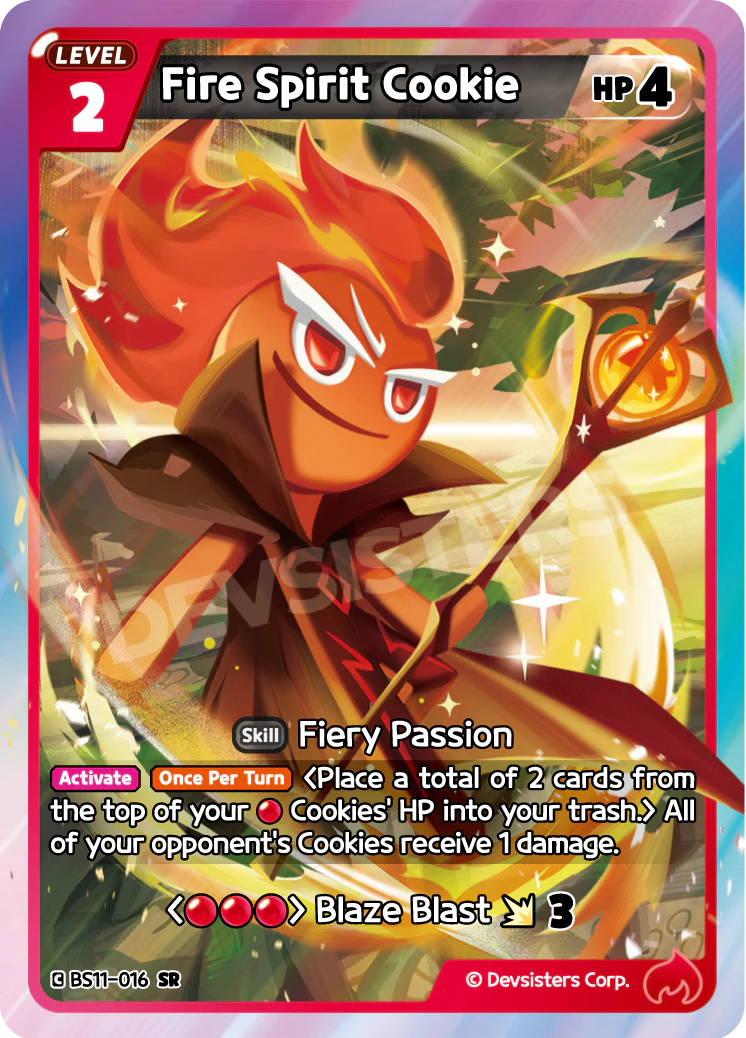 BS11-016 Fire Spirit Cookie
