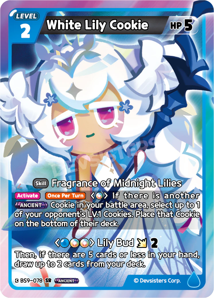 BS9-078 White Lily Cookie