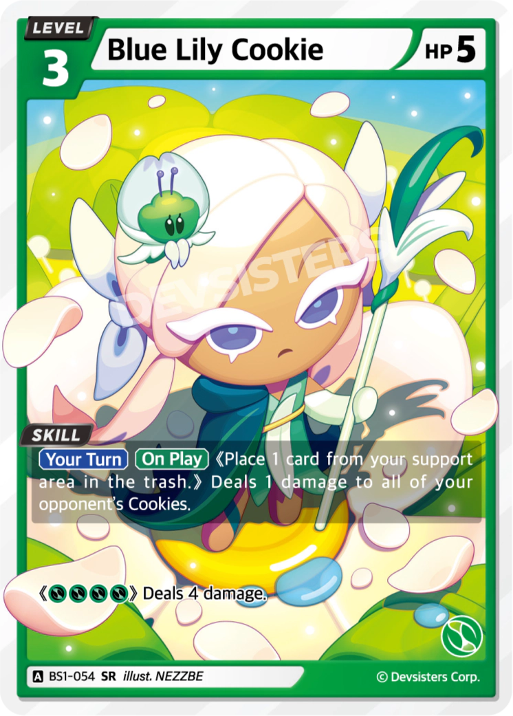 BS1-054 Blue Lily Cookie