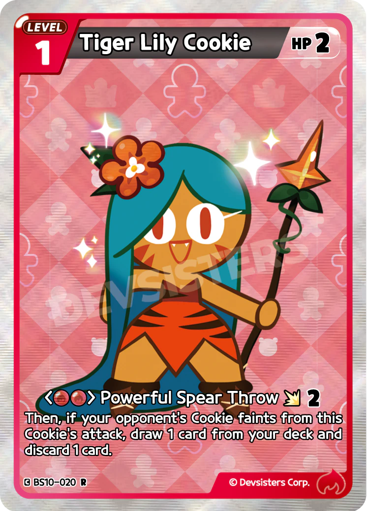BS10-020 Tiger Lily Cookie