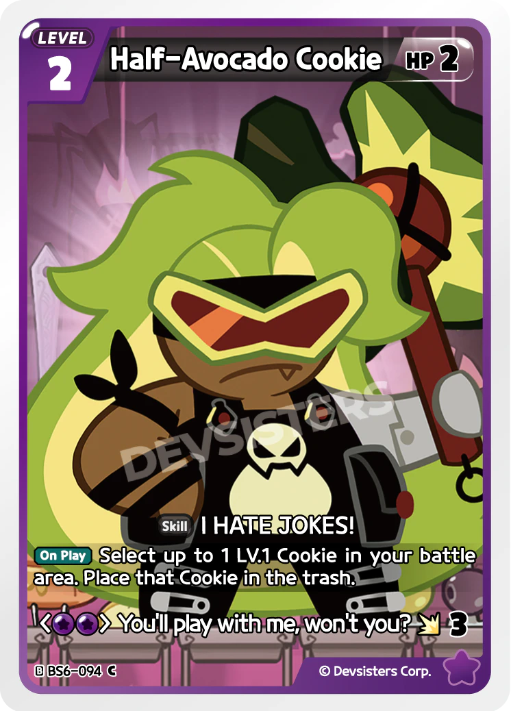BS6-094 Half-Avocado Cookie