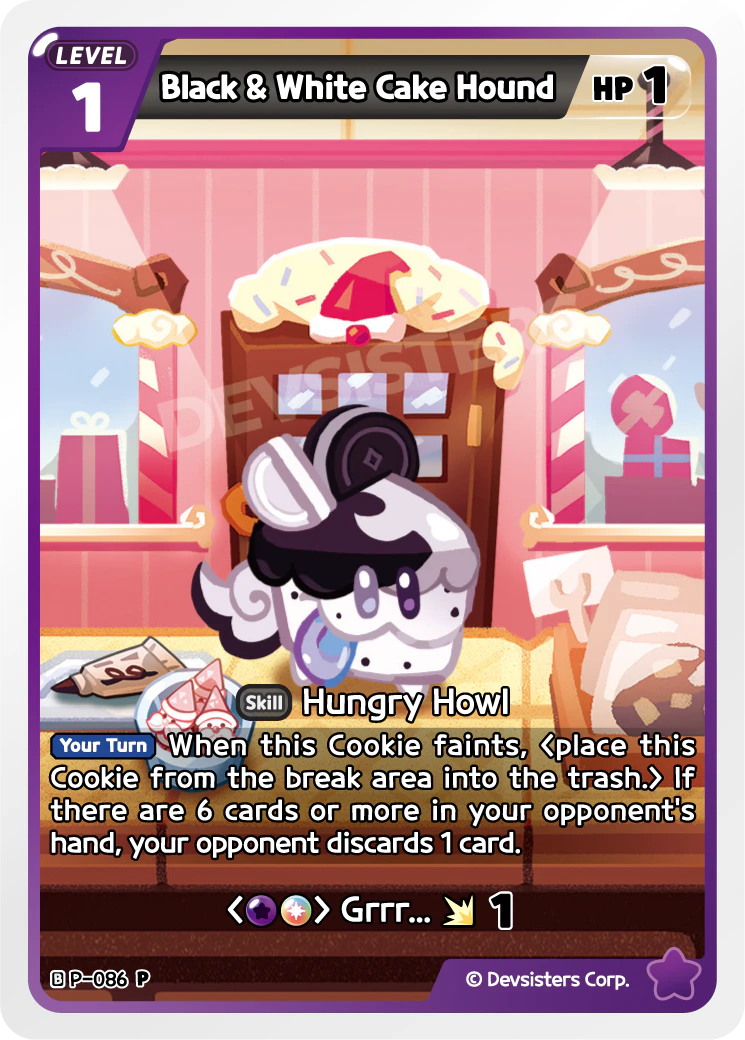 P-086 Black & White Cake Hound