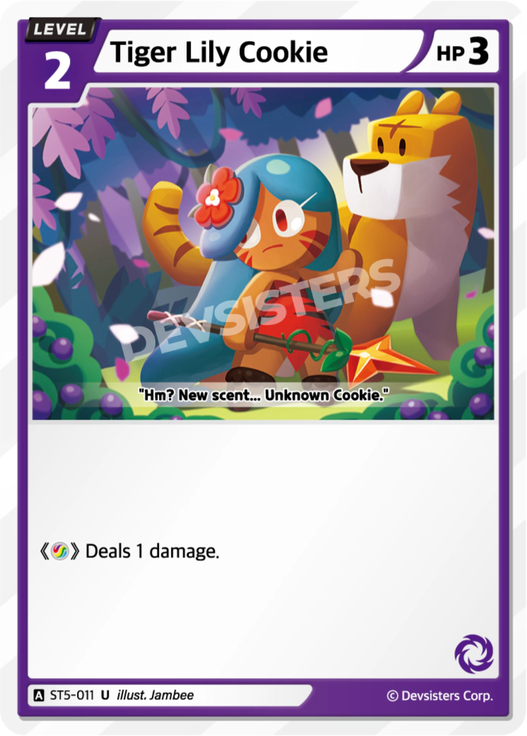 ST5-011 Tiger Lily Cookie