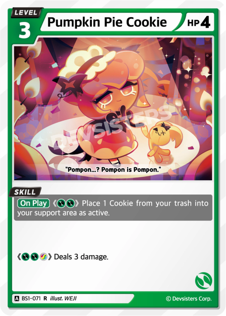 BS1-071 Pumpkin Pie Cookie