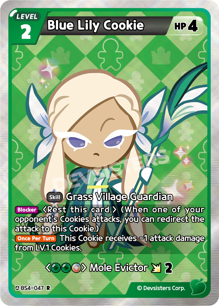 BS4-047 Blue Lily Cookie