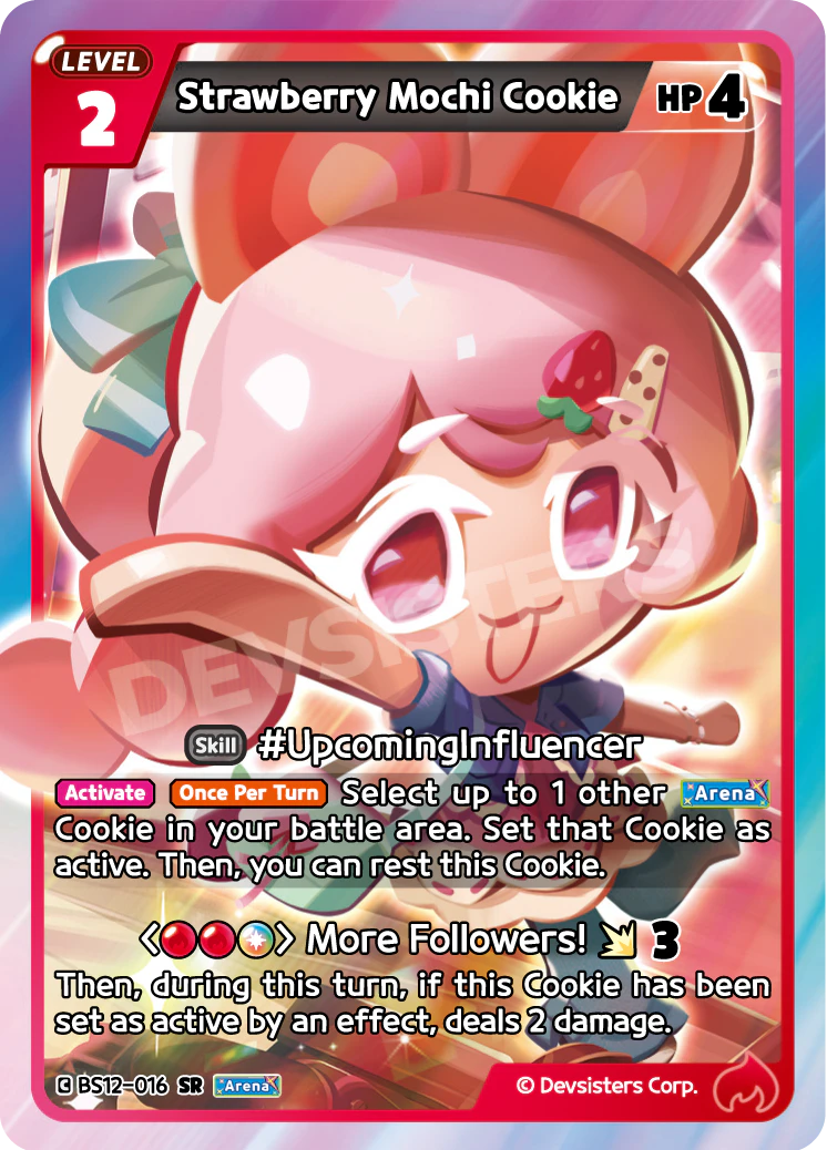 Strawberry Mochi Cookie