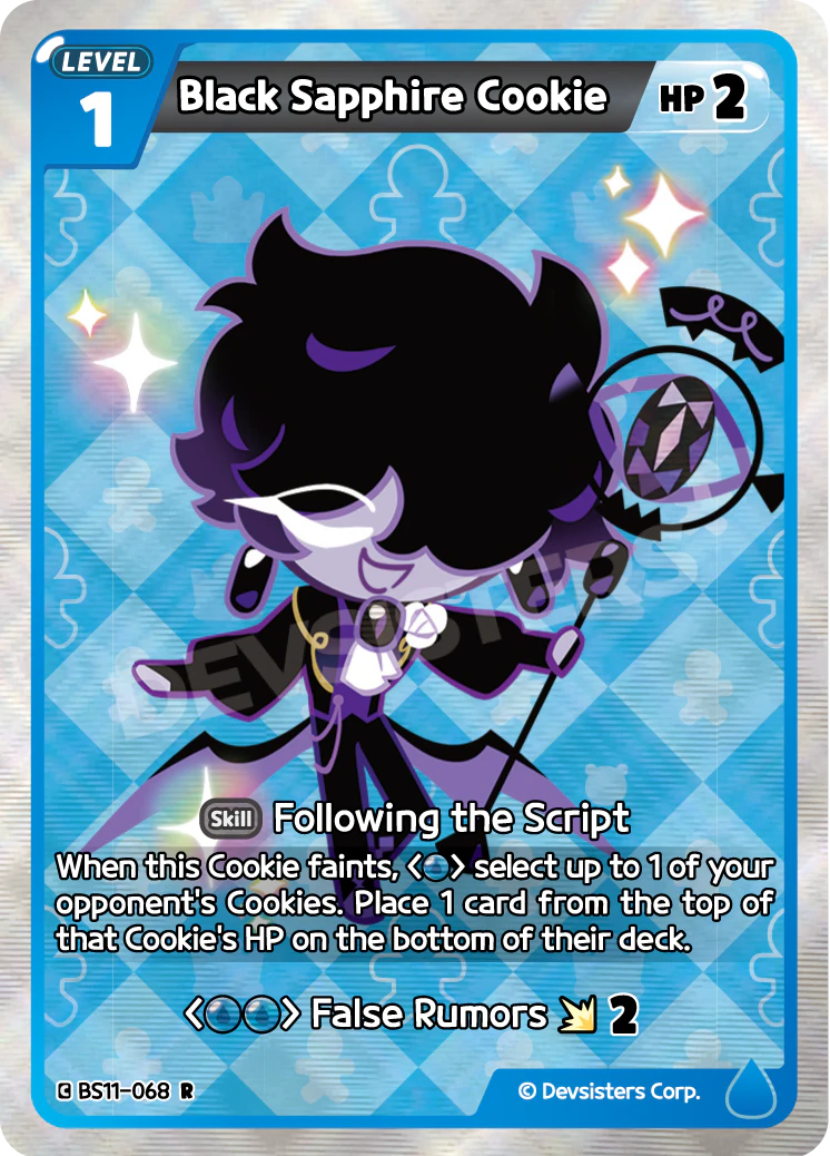 BS11-068 Black Sapphire Cookie