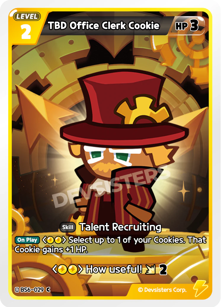 BS6-029 TBD Office Clerk Cookie