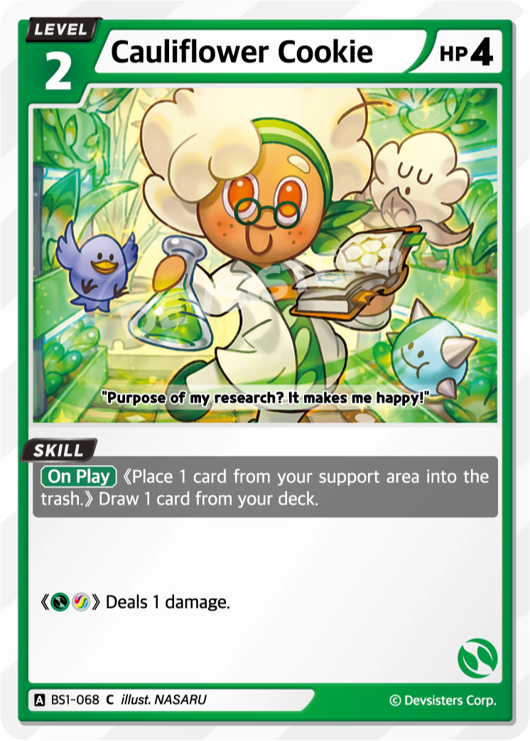 BS1-068 Cauliflower Cookie