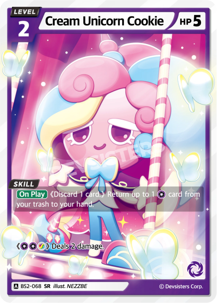 BS2-068 Cream Unicorn Cookie