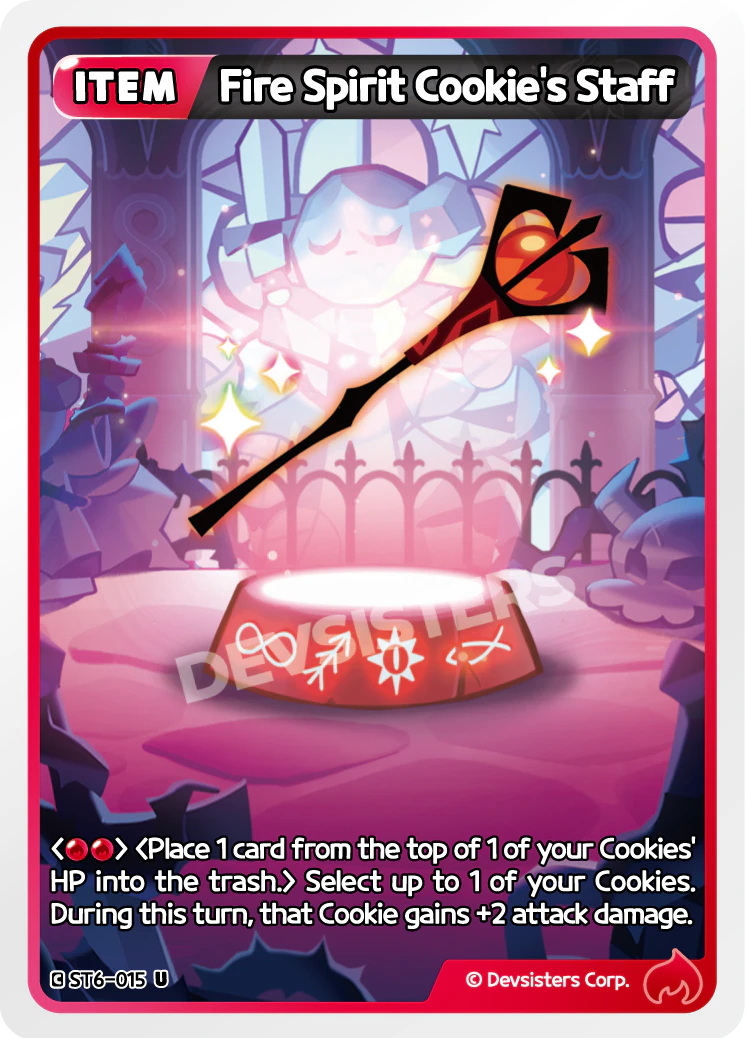 ST6-015 Fire Spirit Cookie's Staff