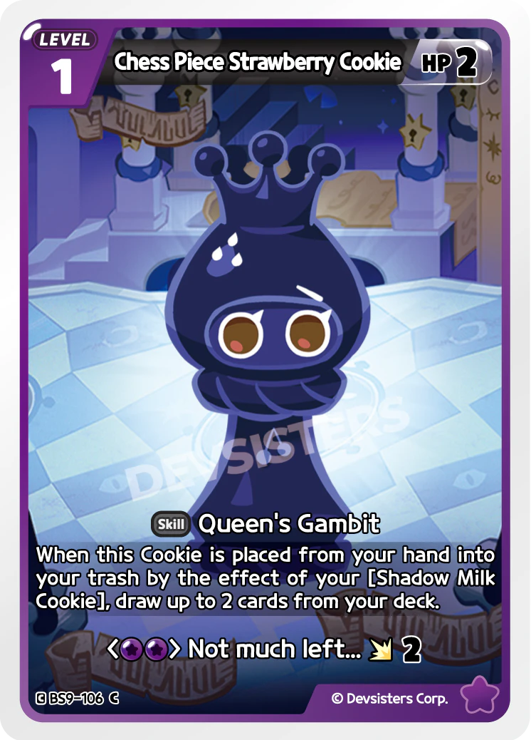 BS9-106 Chess Piece Strawberry Cookie