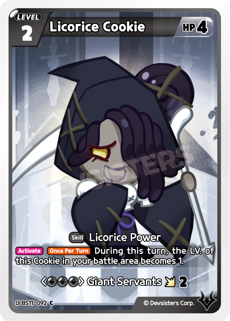 BS11-092 Licorice Cookie