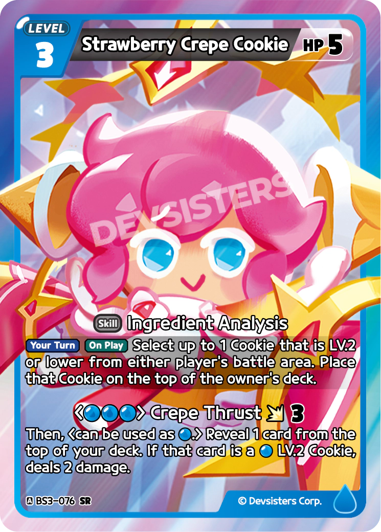 BS3-076 Strawberry Crepe Cookie