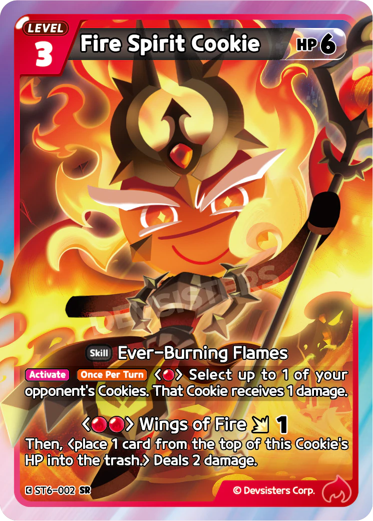 ST6-002 Fire Spirit Cookie