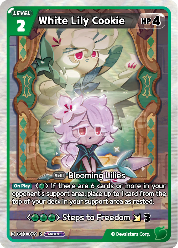 BS10-069 White Lily Cookie