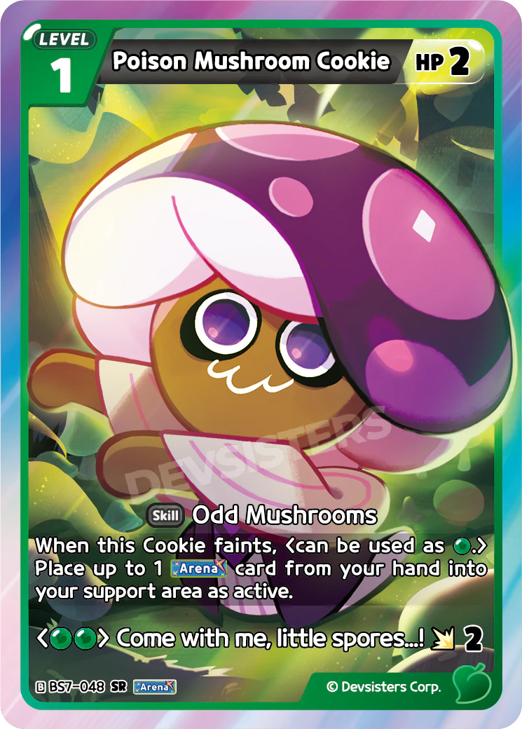 BS7-048 Poison Mushroom Cookie