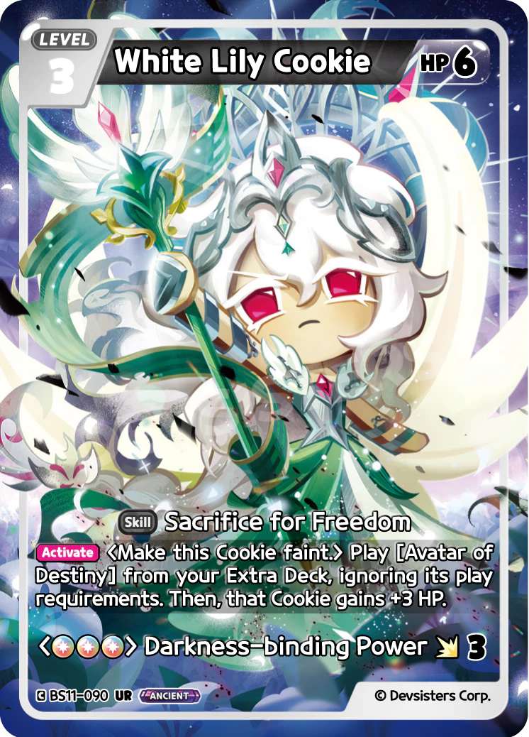 BS11-090 White Lily Cookie