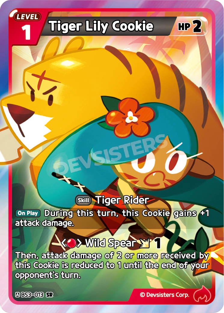 BS3-013 Tiger Lily Cookie