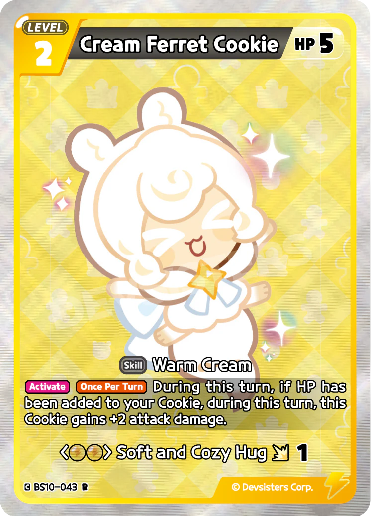 BS10-043 Cream Ferret Cookie