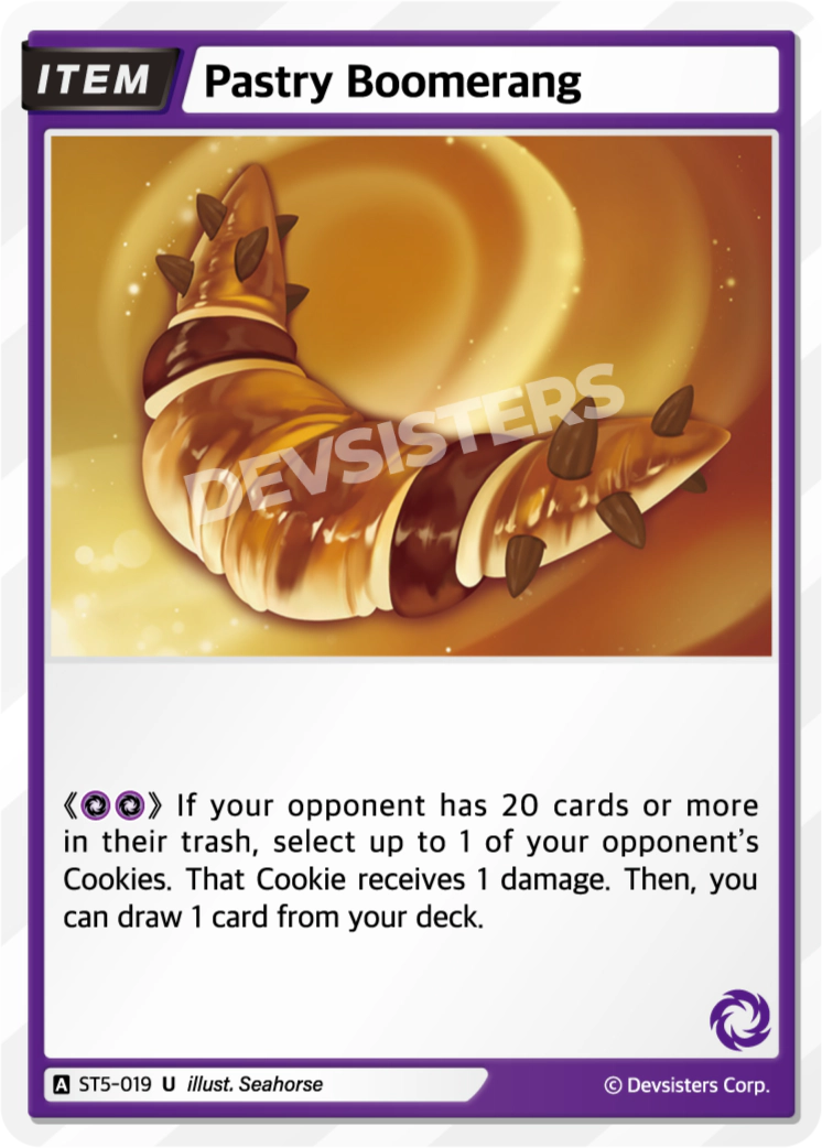 ST5-019 Pastry Boomerang