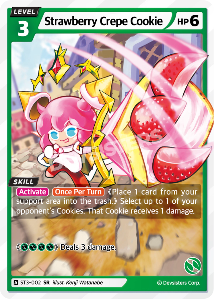 ST3-002 Strawberry Crepe Cookie