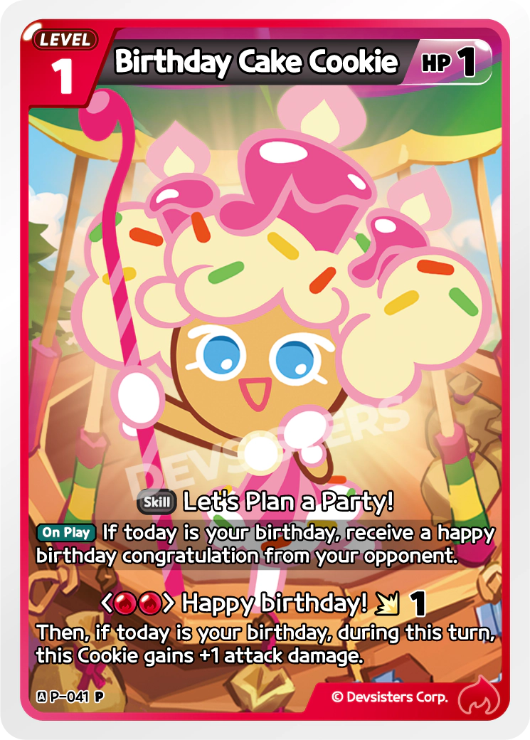 P-041 Birthday Cake Cookie