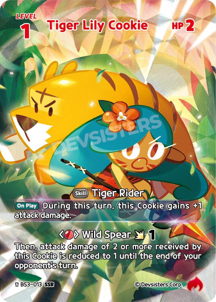 BS3-013@1 Tiger Lily Cookie