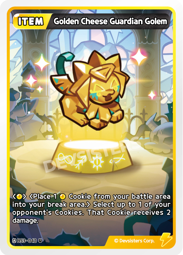 BS3-042 Golden Cheese Guardian Golem