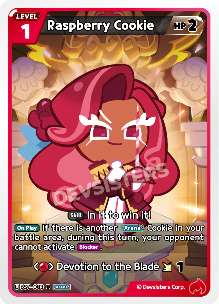 BS7-003 Raspberry Cookie
