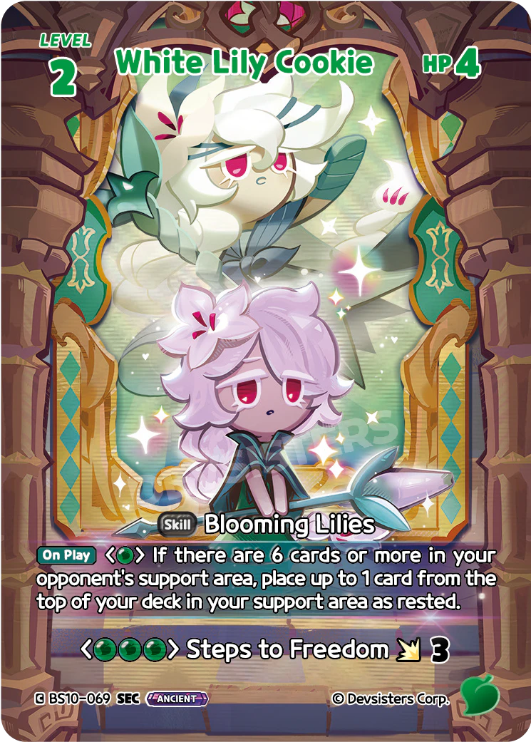 BS10-069@1 White Lily Cookie
