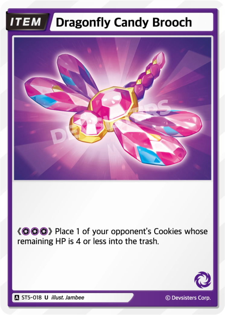 ST5-018 Dragonfly Candy Brooch