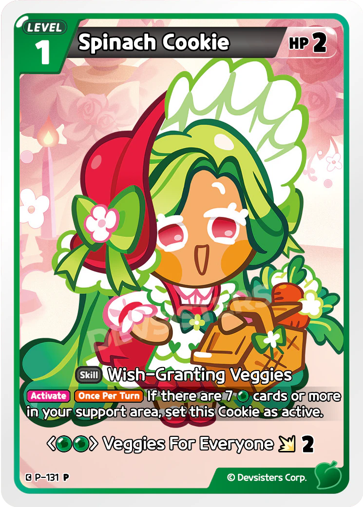 P-131 Spinach Cookie
