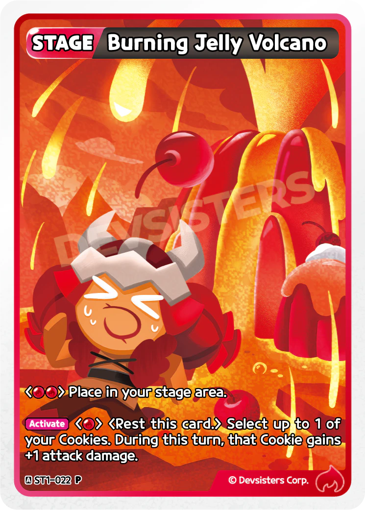 ST1-022@1 Burning Jelly Volcano