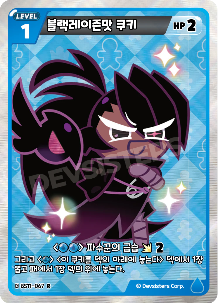 블랙레이즌맛 쿠키