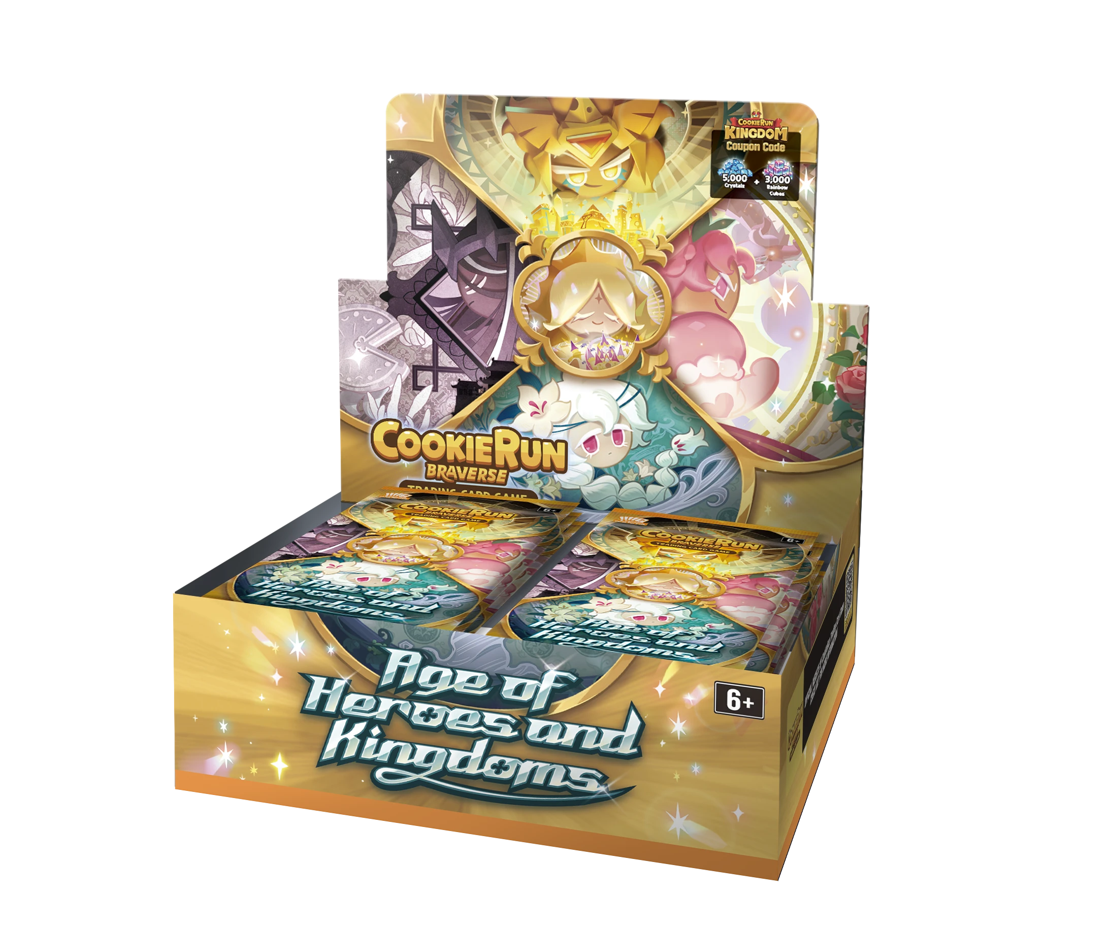 cookie run braverse booster box The Age of Heroes and Kingdom Pack Vol.3 Korean TCG changing cards and popular characters CookieRun: Braverse TCG